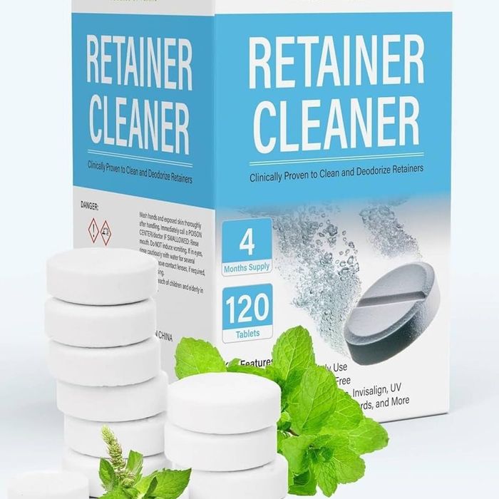 Retainer Cleaner – 120 Tablets (4-Month Supply) – Retainer Cleaning Tablets for Retainers, Aligners, Invisalign, Dentures,