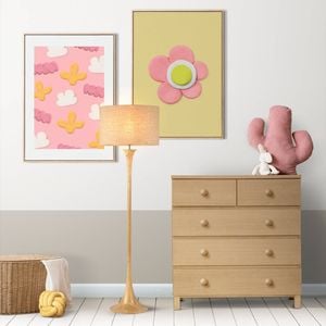 Lexi Lighting Soraya Floor Lamp - Oak