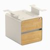 Desky Minimal Under Desk Cabinet Wheat Frame