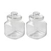 2pk Ecology Riserva Square Kitchen Pantry Jar With Airtight Lid 2l