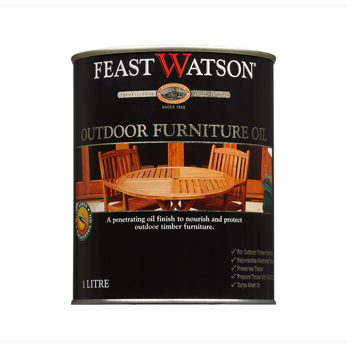 Feast Watson 1L Jarrah Outdoor Furniture Oil