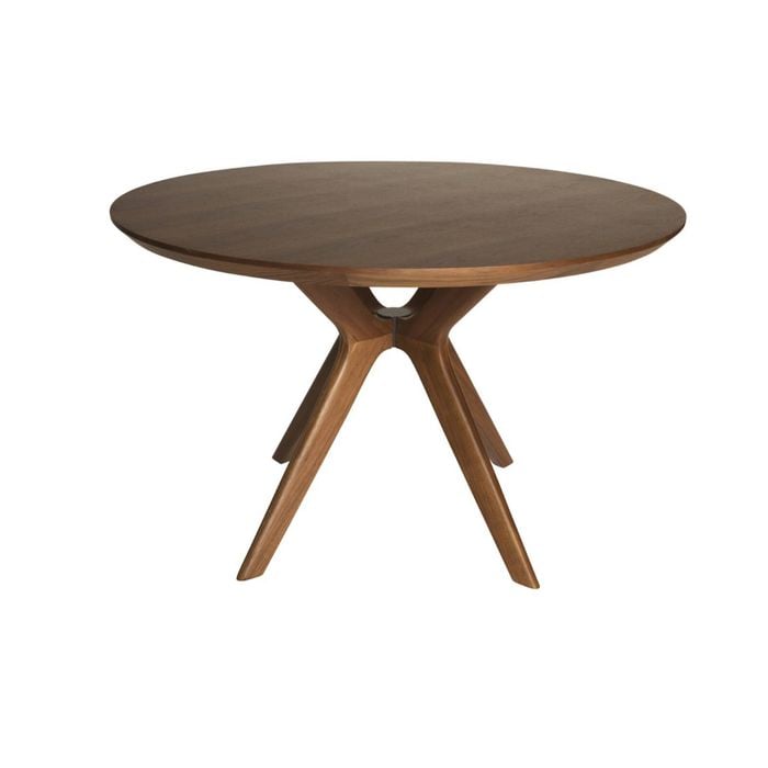 SK Designer Living | Doreen Collection | Round Wood Dining Table | 120cm - Walnut