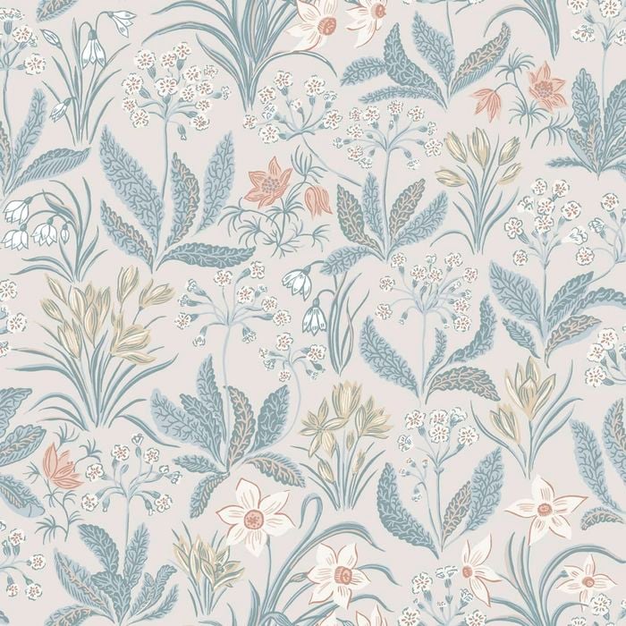 Wallpaper Trader Huset i Solen Wallpaper Roll 10.05m x 53cm, Blue