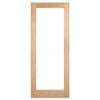 Corinthian 2340 x 720 x 35mm Internal Door White Oak Moda Clear Glass AMODG1