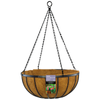 Brunnings 40cm Black Georgian Hanging Basket