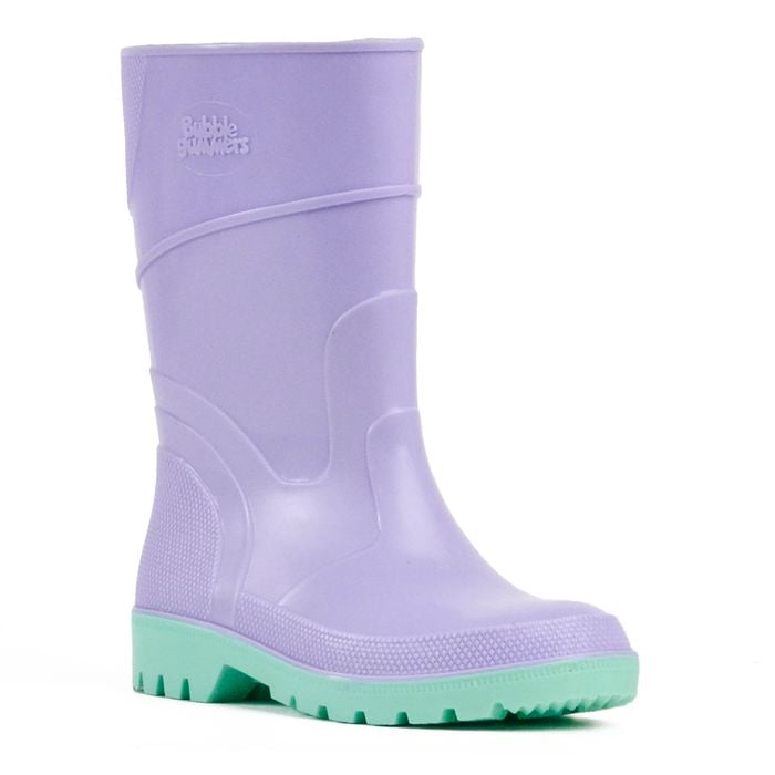 Bata Kids Purple And Green Gumboots - UK Size 2