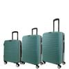 3pc Pierre Cardin Hard Shell Case Cab/med/lrg Suitcase Classic Set Luggage Mint