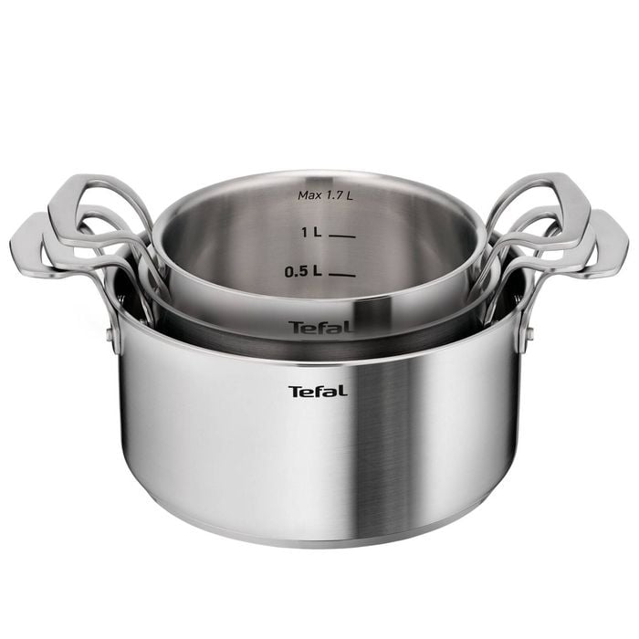 Tefal Space+ Extreme Induction 5 Piece Stainless Steel Pot Set