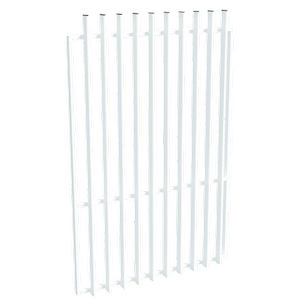 ProtectorAl 800-1200W x 1800H Pearl White Aluminium Radiator Pool Gate