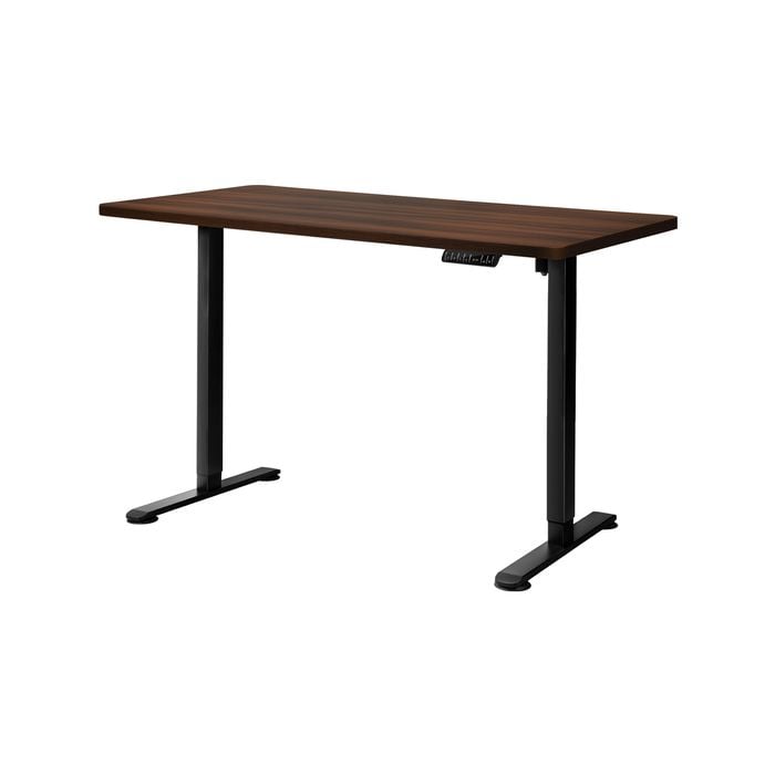 Levede Adjustable Motorised Standing Desk 120cm Black Walnut