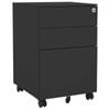 vidaXL Mobile File Cabinet Chest of Drawers Office Storage Anthracite Steel
