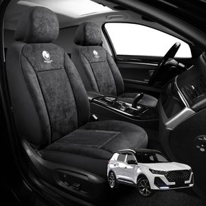 Australian Goose Edition Front Seat Covers for Chery Tiggo 7 Pro 2023 - Current (T32) - Suede, Universal Fit - Black