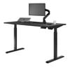 Desky Single Sit Stand Gaming Black Desk 150 X 75cm Black Frame