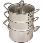 Pyrolux Pyrosteel 3 Tier Steamer Set 18cm