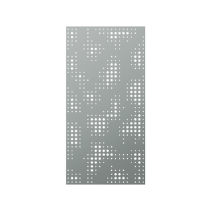 Walpix 2400 x 1200 x 3.0mm Perforated Aluminium Decorative Screen Flat Profile After Rain - Woodland Grey
