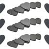 Heart Shaped Natural Slate Drinks Coasters - Set Of 24