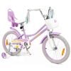 Costway 45cm Kids Bike Bicycle w/Doll Seat Beginner Purple