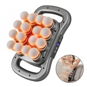Everfit Deep Tissue Massager 16 Heads with 20 Intensities Deep Percussion Massage Gun Rechargeable