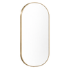 Barelli 1200x600mm Signature High Specification Ravello Brushed Brass Pill Shaped Framed Mirror 