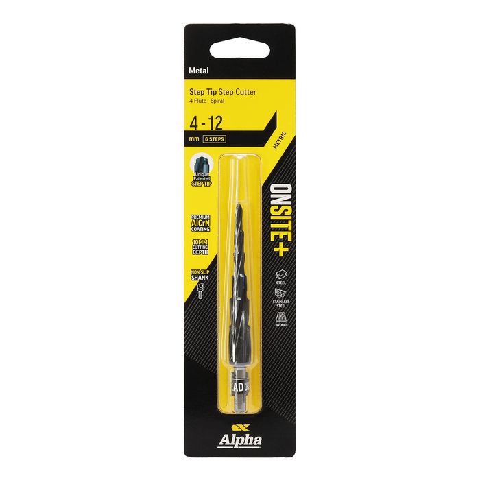 Alpha Onsite+ 4-12mm Step Tip Step Cutter