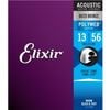 Elixir #11100 Acoustic Polyweb Guitar String 80/20 Bronze 13-56 Medium