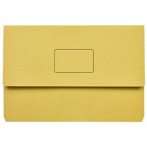 Marbig Slimpick Document Wallet (Foolscap) (Yellow)