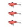 3x 13 Fishing 3 Inch El Diablo Vibe Lipless Crank Lures - Mudbug Punch