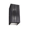 Brilliant Black Orelia Up / Down Ambient Wall Light