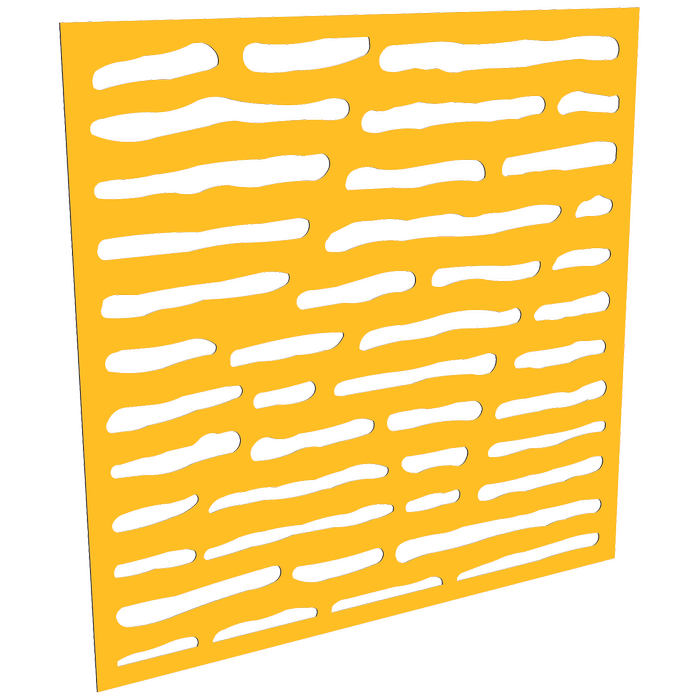 ProtectorAl 300-1200mm x 300-1200mm Dark Yellow/Gloss White Slate Unframed Composite Deco Panel