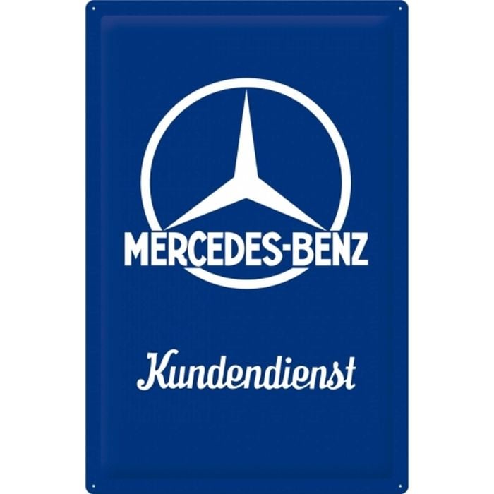 Nostalgic Art Mercedes-Benz Customer Service 40x60cm Metal XL Sign