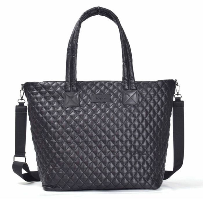 Tosca Metro Large Travel Tote Bag with Detachable Shoulder Strap Black