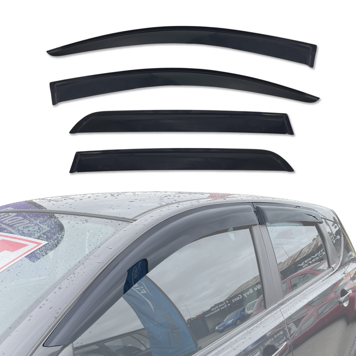 AUSGO Weather Shields for Nissan Dualis J10 2007-2013 Weathershields Window Visors Wind Deflectors