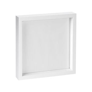 Nicola Spring 3D Box Photo Frame - 10" x 10" - White