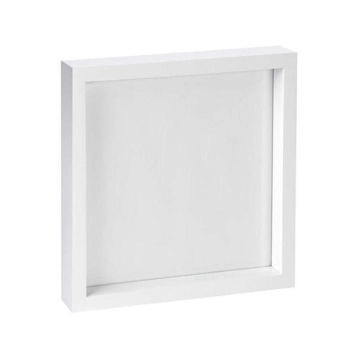 Nicola Spring 3D Box Photo Frame - 10" x 10" - White