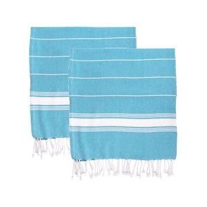 Nicola Spring Turkish Cotton Towel Set - Light Blue - Pack Of 4