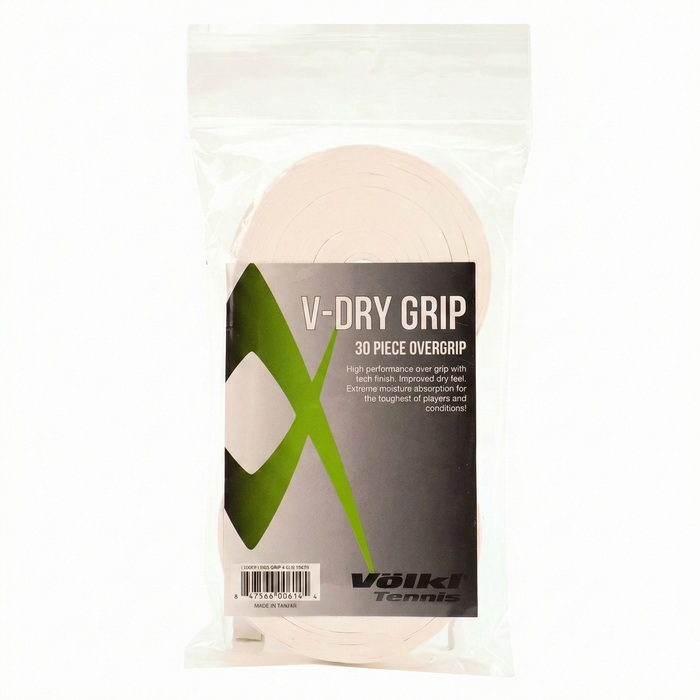 Volkl V-Dry Over Grip Tennis Racquet Bulk 30 Pack White