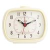 Leni Retro Analogue Standing Bedside/desk Home Alarm Clock Time Ivory 6x11x9cm
