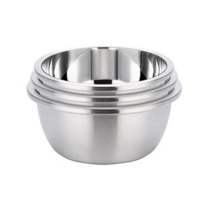 SOGA 3Pcs Polished Stainless Steel Mixing Bowl