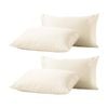 2x 2pc Renee Taylor 400tc Egyptian Cotton Standard Pillowcase Pair Vainlla