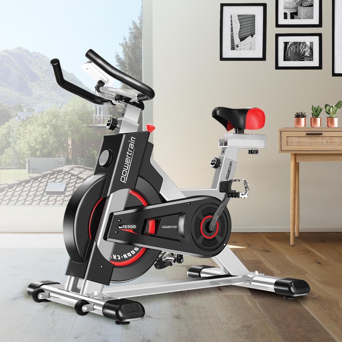 Powertrain heavy flywheel exercise spin bike on sale