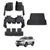 AUSGO Floor Mats & Boot Liner Set for Toyota Prado 150 Series 7-Seat 2009-2024 (Auto Trans) Car Floor Liners Cargo Mat