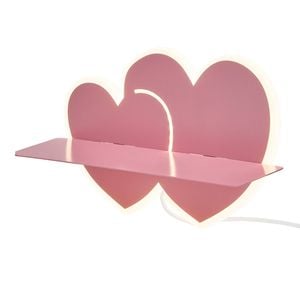 Practa Kids USB Kid's Wall Light Shelf Heart
