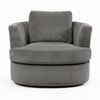 Charlie Swivel Rotating Arm Chair Occasional Accent Grey