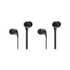 2PK Moki 45° Comfort Buds Music Earphones - Black Coloured