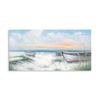 P&P Boats on the Beach Canvas Print - Vibrant Wall Art for Living Rooms, Bedrooms, Offices 120x60cm