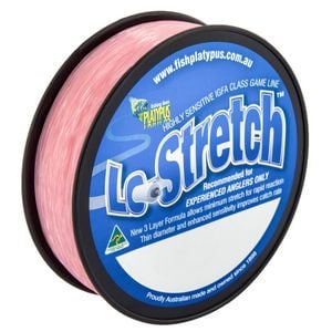 Platypus Lo-Stretch Mono Fishing Line Pink 300m 6kg