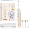 Soocas Neos II Ultra 3-in-1 Sonic Electric Toothbrush with Built-in Water Flosser, Champagne Gold