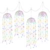 Jingle Jollys Christmas Lights Solar Jellyfish 4Pcs Garden Decorative Multi-Color