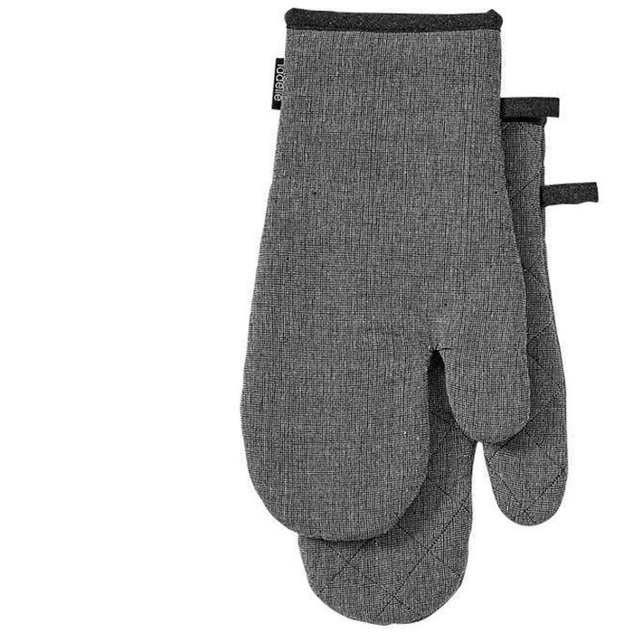 Ladelle Eco Recycled 2pc Oven Mitt Charcoal (S)