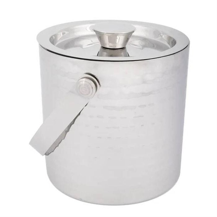 Olympia Ice Bucket Hammered Double Wall Stainless Steel 1550ml Barware Entertainment Accessories